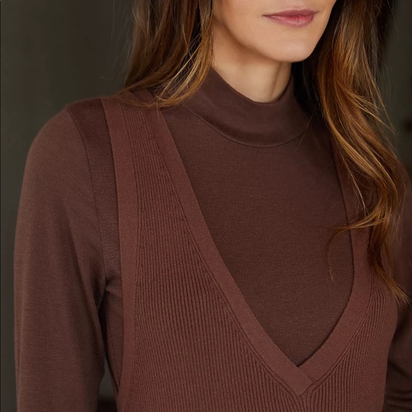 Daily Practice by Anthropologie Slim V-Neck Dress - Picture 3 of 6